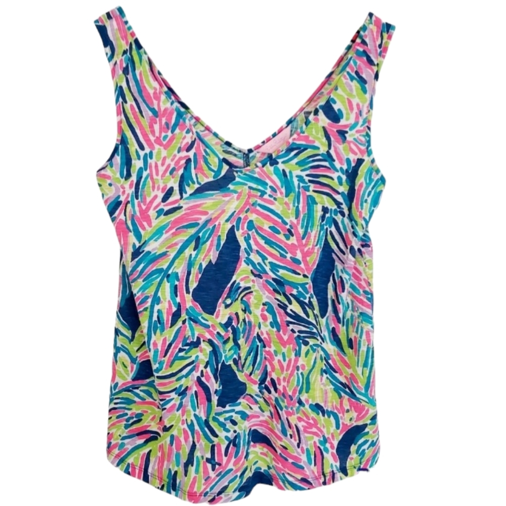 Lilly Pulitzer Gigi Palm Reader tank XS